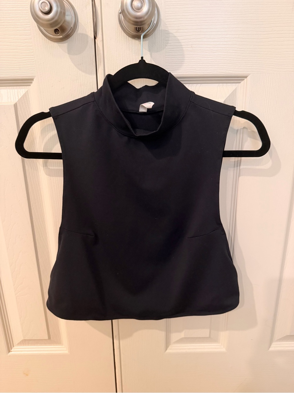 FP Movement by Free People Black Sleeveless Mock Neck Crop Top